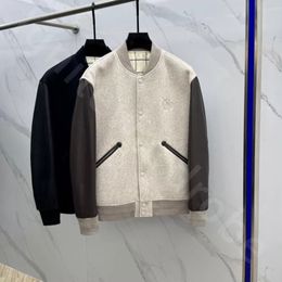 Veste en laine et cuir – Homme | LOROVELA