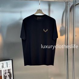 Pièce signature en coton col rond – Homme | LOROVELA
