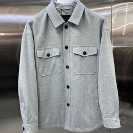 Manteau en cachemire col à revers – Homme | LOROVELA