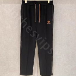 Pantalon en coton broderie – Homme | LOROVELA