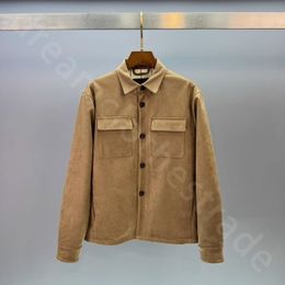 Manteau en daim col à revers – Homme | LOROVELA