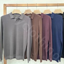 Polo en laine broderie – Homme | LOROVELA