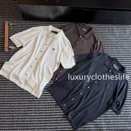 Polo en laine broderie – Homme | LOROVELA