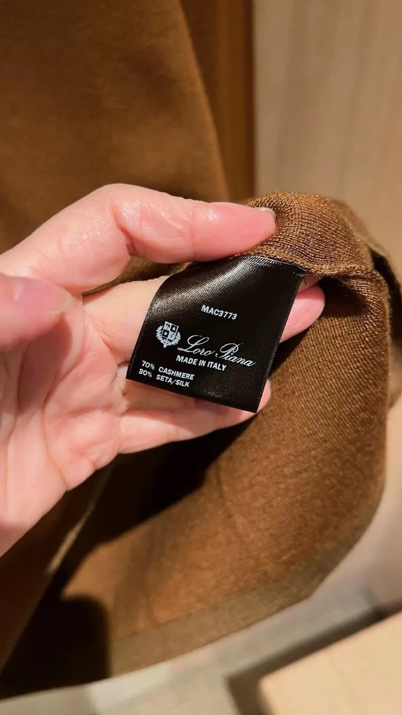 Loro Piana Cashmere and Silk Blend Polo Shirt