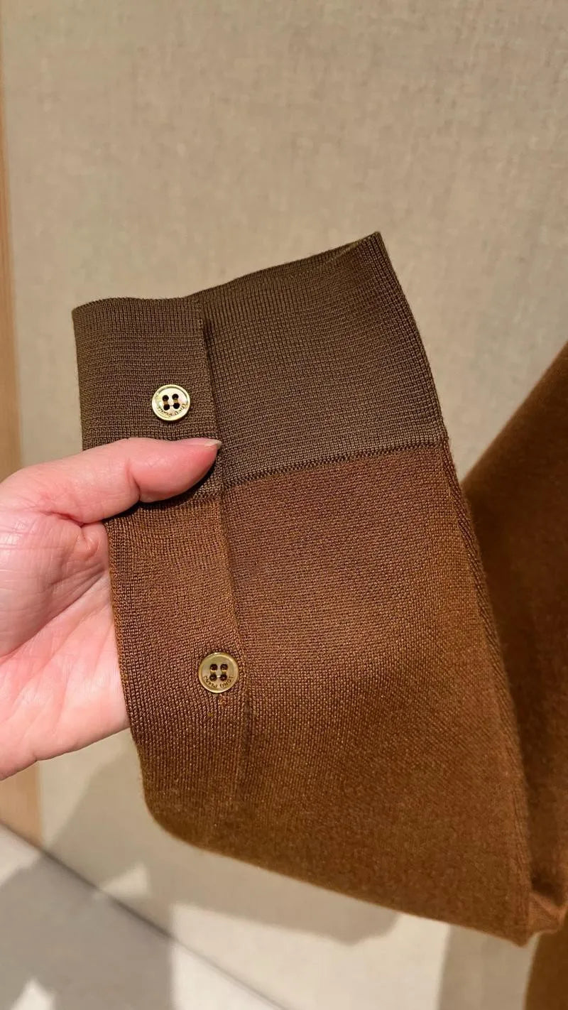 Loro Piana Cashmere and Silk Blend Polo Shirt