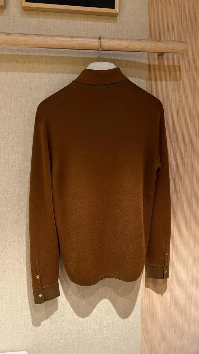 Loro Piana Cashmere and Silk Blend Polo Shirt