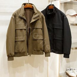 Manteau en laine et coton – Homme | LOROVELA