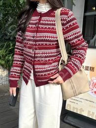 Cardigan en cachemire motif jacquard | LOROVELA