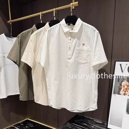 Polo en lin col à revers – Homme | LOROVELA
