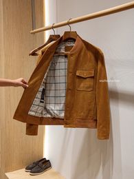 Manteau en daim – Homme | LOROVELA