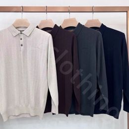 Polo en laine broderie – Homme | LOROVELA